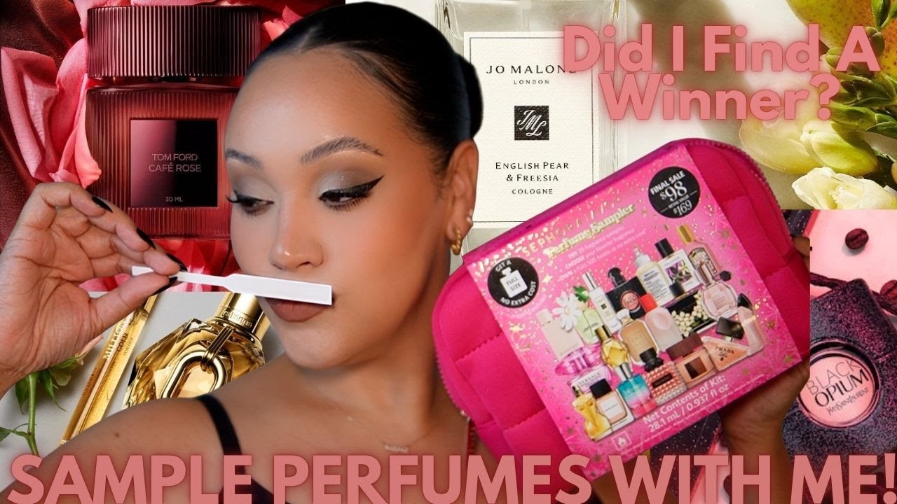 SAMPLE PERFUMES WITH ME! 🤔 SEPHORA PERFUME SAMPLER SET 2025 | AMY GLAM ✨