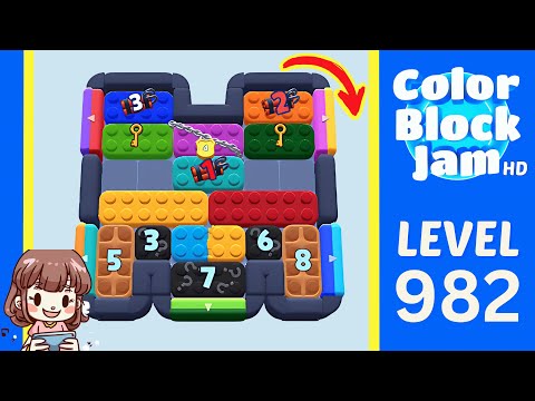 Color Block Jam Level 982 Solution Walkthrough