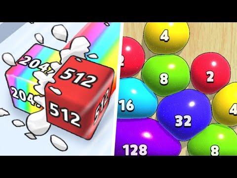 Jelly Run 2048 vs Blob Merge 3D - 2⭐ MAX LEVELS Gameplay Relax & Satisfying Mobile Games Free