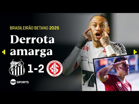 NEYMAR QUASE FAZ GOLAÇO NO ÚLTIMO MINUTO MAS GOLEIRO PEGA NA LINHA DO GOL | SANTOS 1X2 INTERNACIONAL