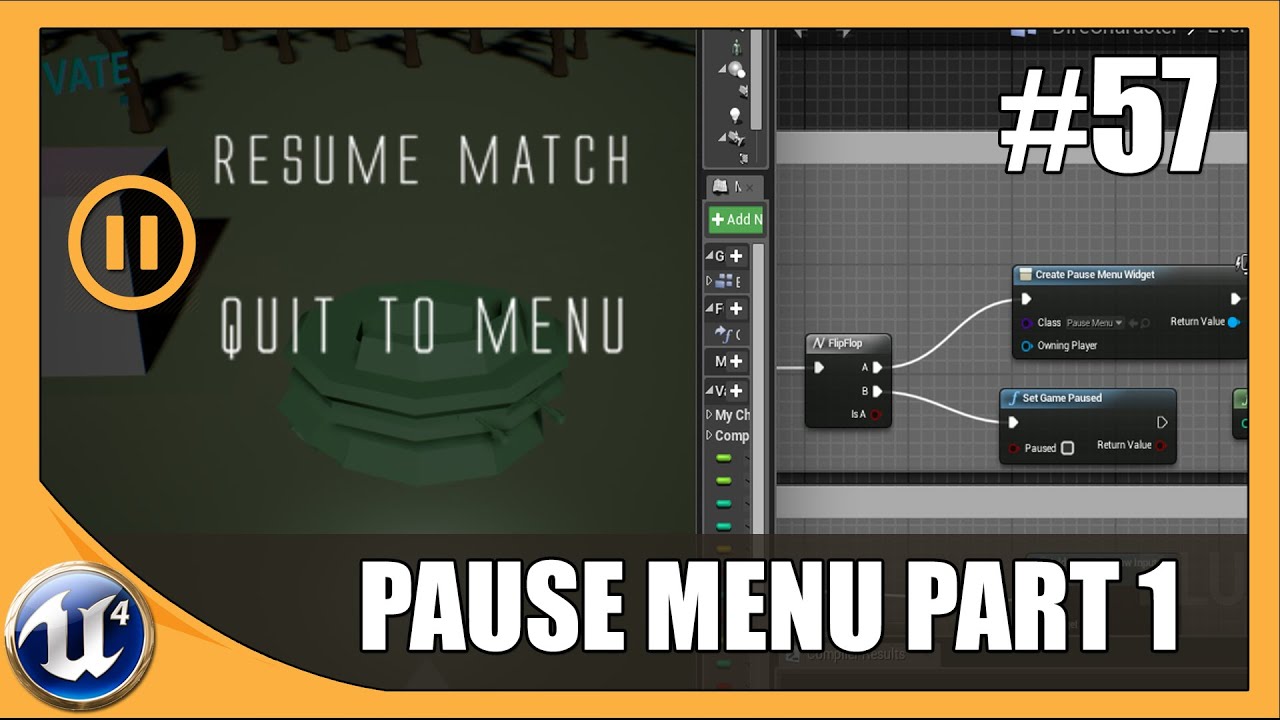 Creating A Pause Menu - #57 Unreal Engine 4 Beginner Tutorial Series
