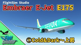 FSS E Jets - E175 (アーリーアクセス) ①Cold&Dark～上昇【MSFS 2020 :PC】