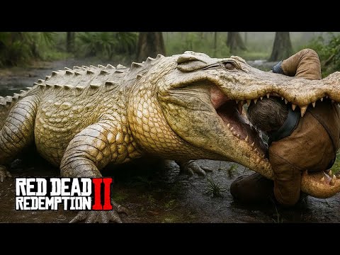 Hunting the LEGENDARY GREAT ALLIGATOR - THE HORSE TAMER - Red Dead Redemption 2 - 26