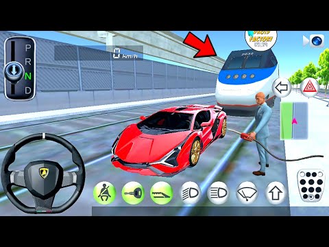 Lamborghini Sian VS Bullet Train POLICE Car Aeroplane Driving School- Best Android Gameplay HD