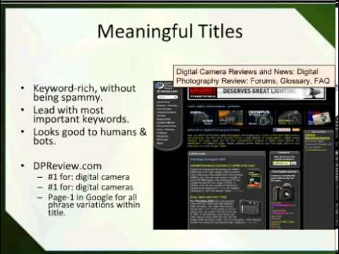 O'Reilly Webcasts: Getting Google to Love Your Website