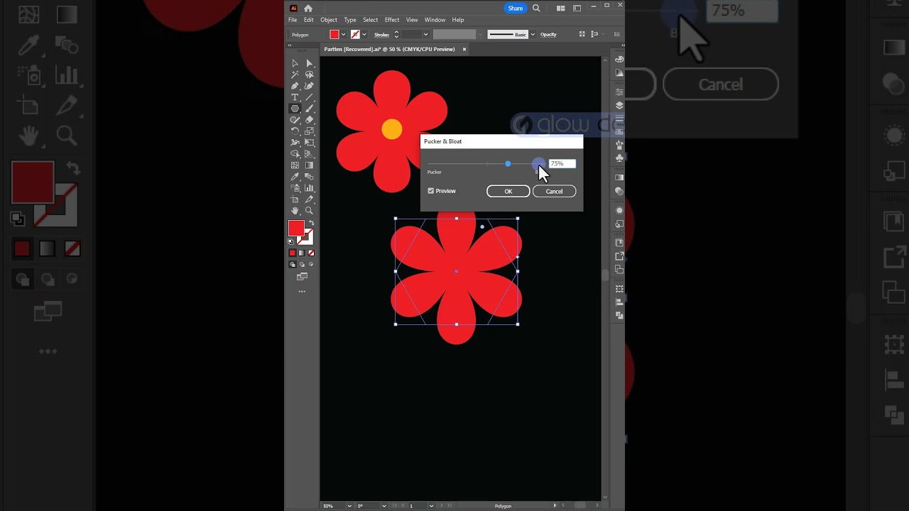How to draw a Flower in illustrator | Tips and Tricks