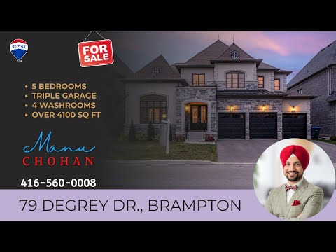 A Dream Home in the Prestigious Neighborhood of Brampton East: 79 DEGREY DRIVE BRAMPTON.
