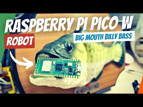 YouTube Thumbnail for Raspberry Pi Pico W Robot, Hacking Big Mouth Billy Bass