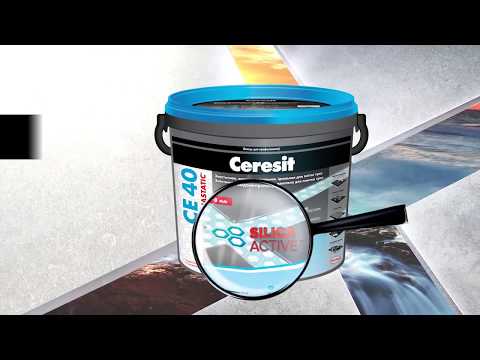 Миниатюра изображения товара Фуга цементная Ceresit CE 40 Aquastatic (2кг, черный)