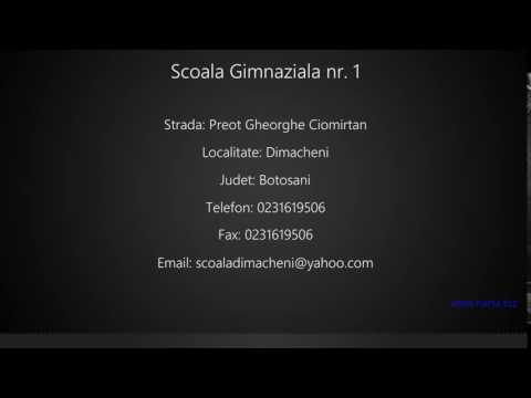 Scoala Gimnaziala nr. 1 Dimacheni
