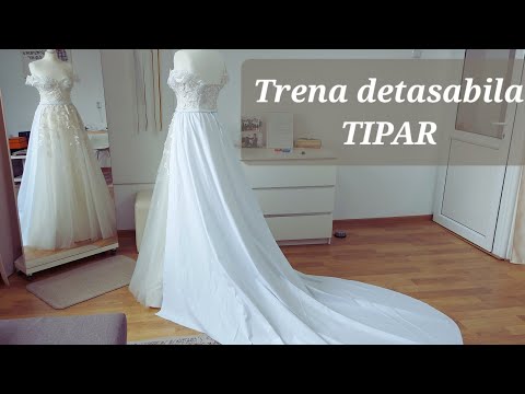TIPAR - trena pentru rochia de mireasa ( Cathedral style )