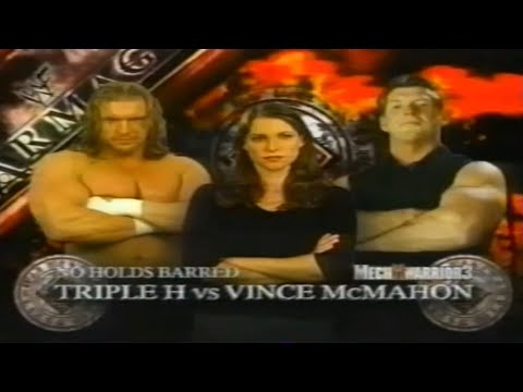 Triple H vs Vince McMahon No Holds Barred Match Promo - Armageddon 1999 12/12/99