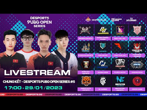 DESPORTS PUBG OPEN SERIES #5 - V�NG CHUNG KẾT: DNB, PU, DAM, STA, INO, POE, BING CHILLING,... - YouTube