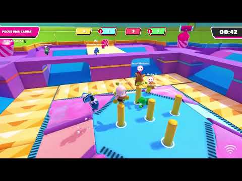 FallGuys pega-pega em equipe