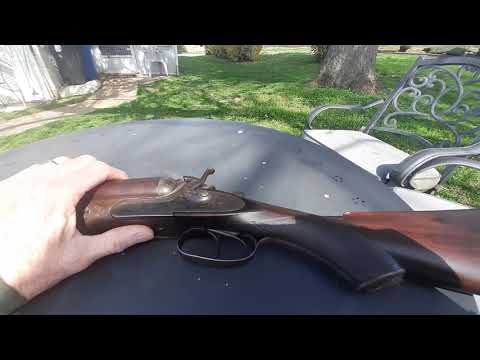 J.P. Clabrough Bros English Hammered Double Barrel Shotgun