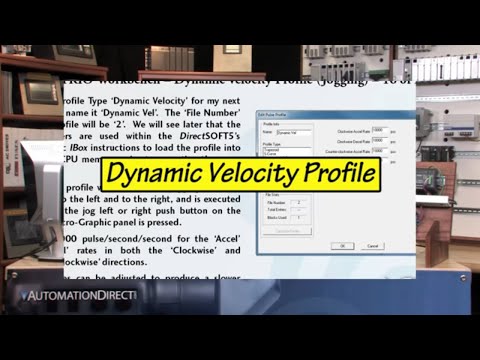 DirectLOGIC Motion Control - Dynamic Velocity Profile (Part 5 of 8) from AutomationDirect