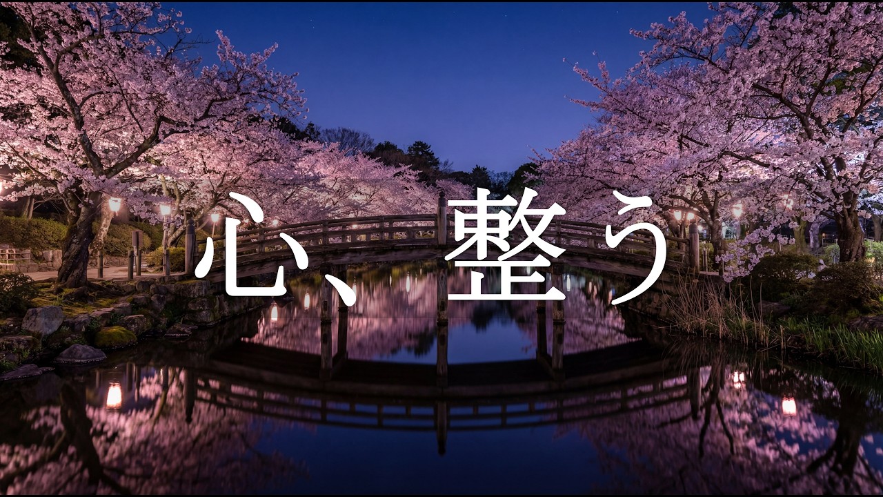 [Best]Midnight Sakura & Calm Piano 🌸🌙 Deep Focus, Relieving Stress & Better Sleep | 9 Hours