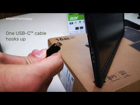 New! Acer PM161Q Portable 15.6 FULL HD Usb-C Monitor | Asashi Technology