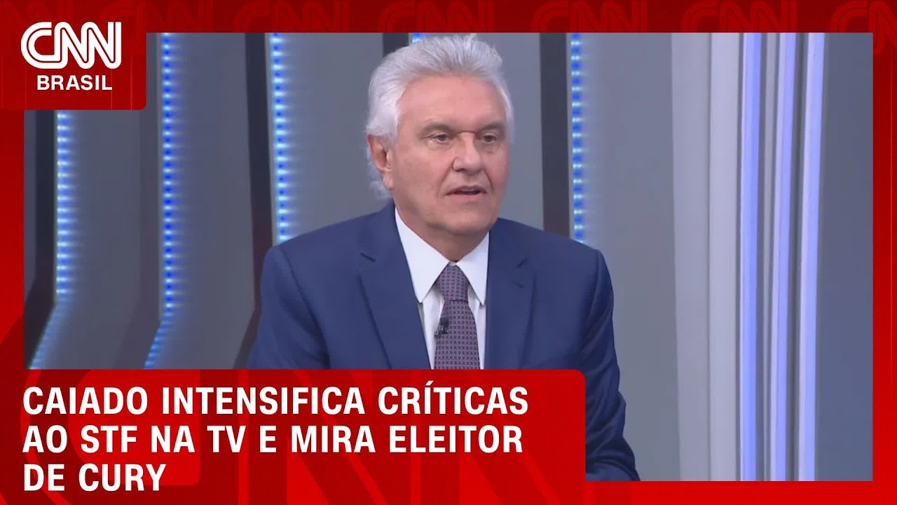 Caiado usa TV para subir o tom sobre crise no STF e mira eleitor de Cury | CNN 360°