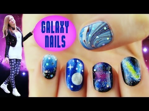 ギャラクシーネイル!ギャラクシーネイルアートのデザイン＆アイデア5選 (Galaxy Nails! 5 Galaxy Nail Art Designs & Ideas)