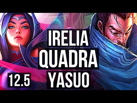 IRELIA vs YASUO (TOP) | Rank 3 Irelia, Quadra, Legendary, Rank 11, 16/3/1 | EUW Challenger | 12.5