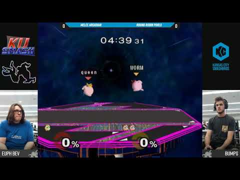 Jayhawk Arcadian 2018 SSBM - Euphoric Beverage (Jigglypuff) Vs. Bumps (Jigglypuff) - Pools