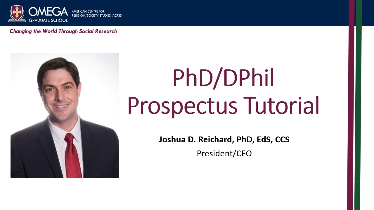 OGS PhD/DPhil Prospectus Tutorial