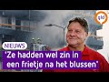Henky Penky bakt friet voor 30 hulpverleners bij flatbrand