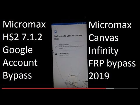 Micromax Canvas Infinity HS2 7.1.2 FRP/Google account bypass without pc,thegsm solve.