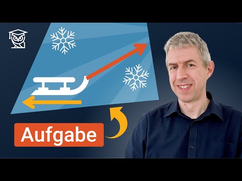 Schräge Kraft berechnen - Aufgabe einfach erklärt