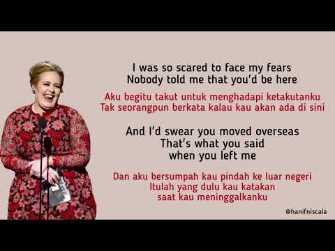 Adele -  When We Were Young | Lirik Terjemahan