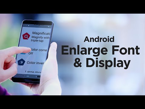 How to Adjust Text Size on Android | Hadley Workshops Android Low Vision Features
