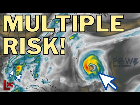 Major Hurricane Larry, Multiple Gulf Systems, Flooding & Severe Threat! POW Weather Channel