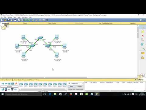 CCNA2 Chapter3 Configuring Trunks Lab-3.2.2.4