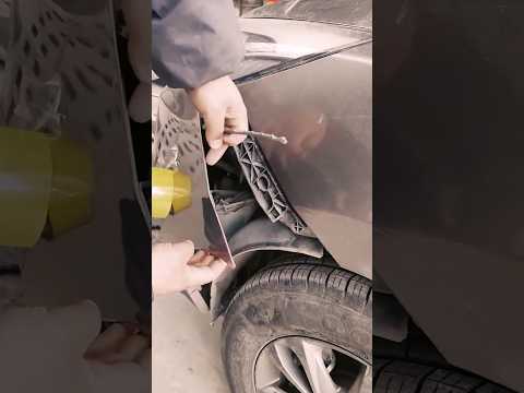 The process of simple car bumper repair