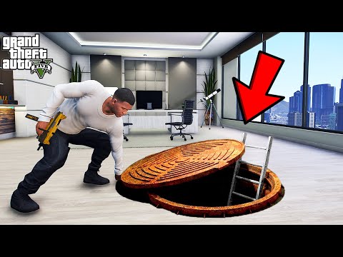 Franklin Found Hidden Trillionaire Bunker in GTA 5 | SHINCHAN and CHOP