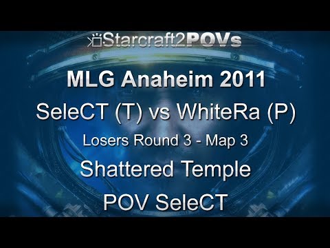 SC2 WoL - MLG Anaheim 2011 - SeleCT vs WhiteRa - LBR3 - Map 3 - Shattered Temple - SeleCT