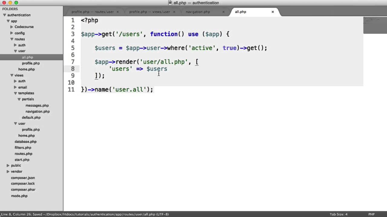 PHP Authentication: List All Users (25/30)