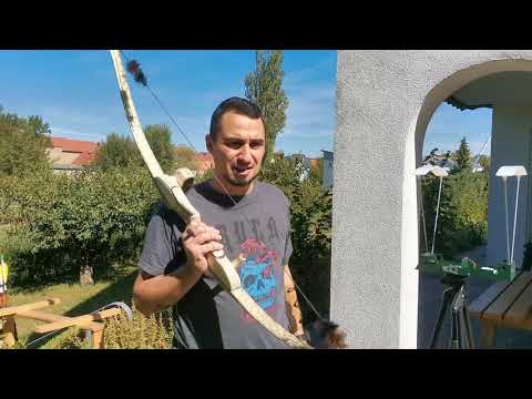 CustomBogen  WHITE TIGER  Take Down Recurve Bogen  --  2ter Test  SchußTest und CHRONY Messung!