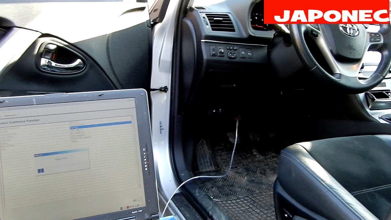 Toyota Avensis T27 how to seat belt chime disabled / test TIS Techstream