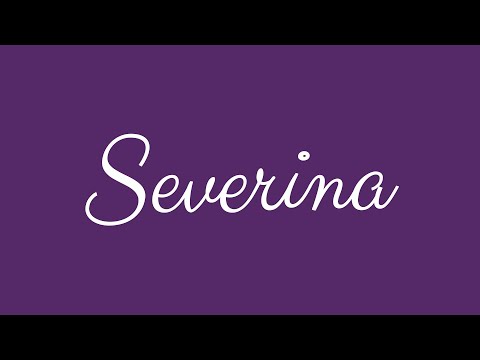 Learn how to Sign the Name Severina Stylishly in Cursive Writing