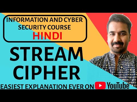Stream Cipher ll Information and Cyber Security ll Explained with Example in Hindi