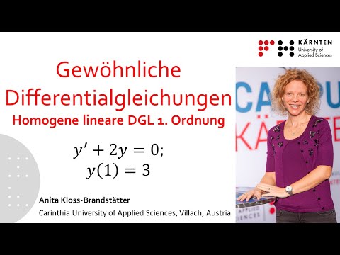 Gewöhnliche Differentialgleichungen: Homogene lineare DGL 1. Ordnung