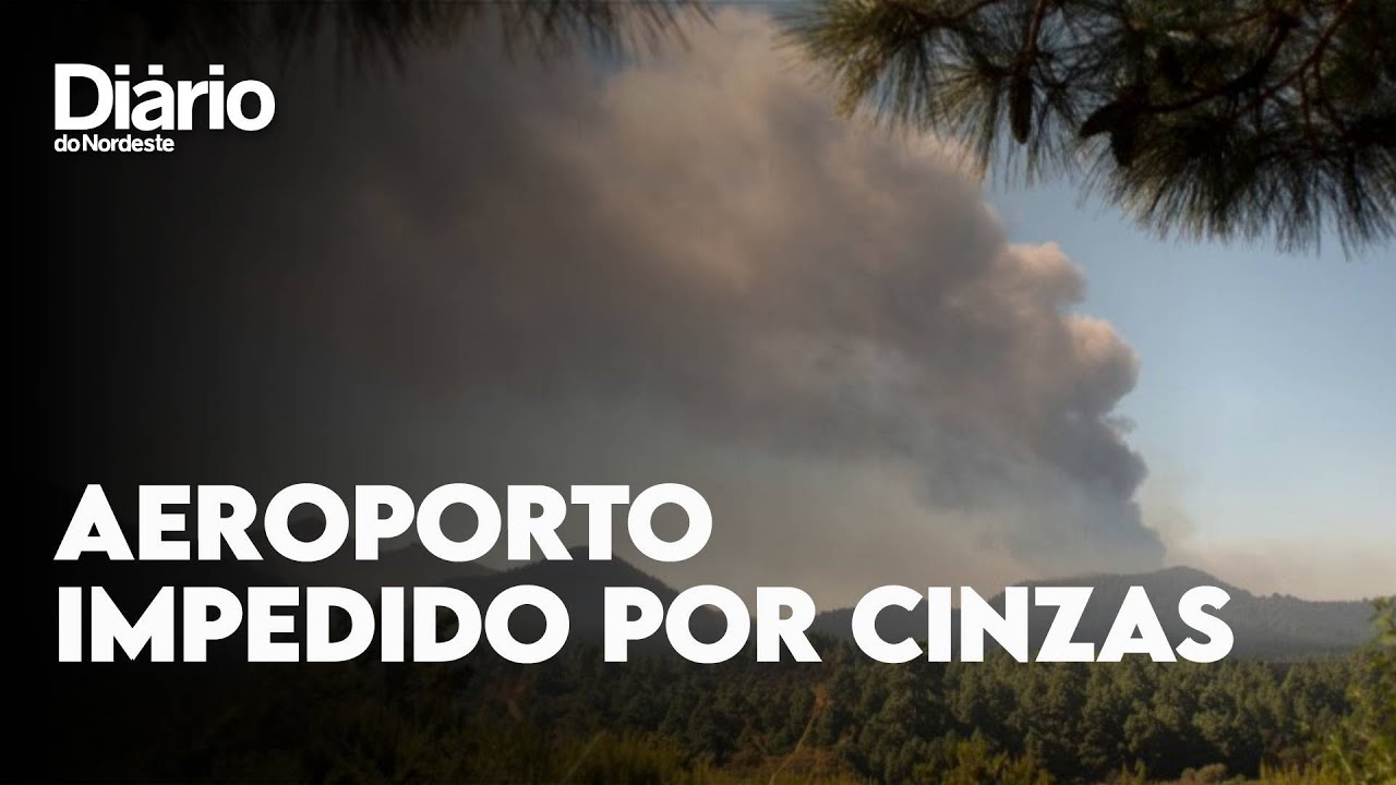 Imagem da notícia: VÍDEO: Aeroporto de La Palma volta a fechar por aumento de nuvem de cinzas do vulcão Cumbre Vieja
