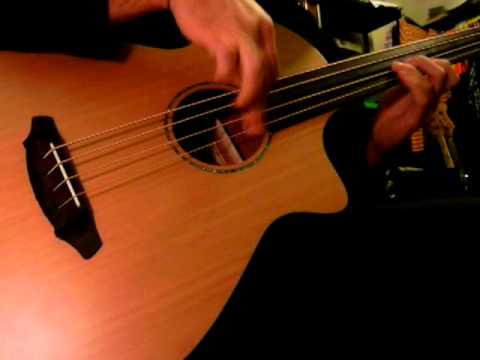 Some fun with a Breedlove BJ350 CM4 Fretless   (unplugged)