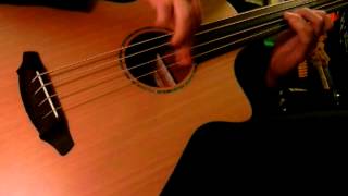 Some fun with a Breedlove BJ350 CM4 Fretless   (unplugged)