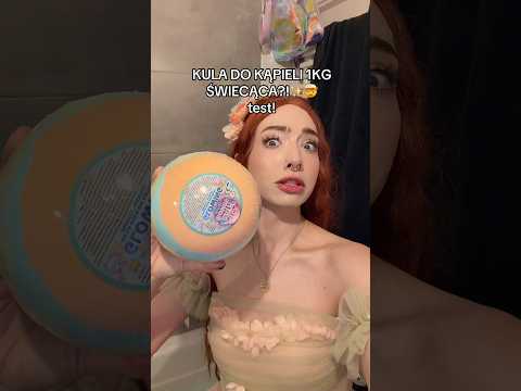 1kg KULI ŚWIECĄCEJ W CIEMNOŚCI?!🤯 Kto by się w takiej wykąpał? #test #bathbomb #kuladokąpieli