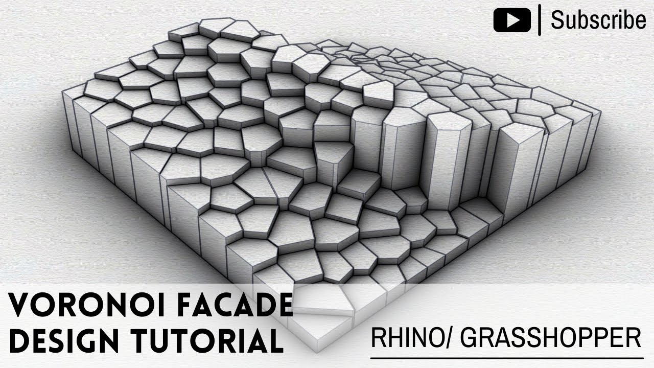 Voronoi Parametric Grasshopper - 3d Tutorial