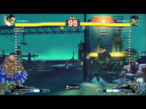 Tokido [Honda] vs followupURSF [Bison] SSF4 Japanese Online Ranked Matches - TRUE HIGH-DEF