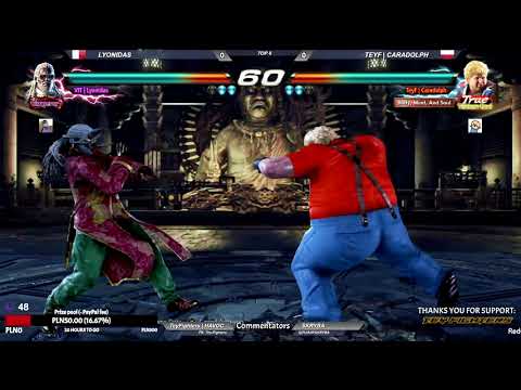 Tekken 7: Lyonidas [Leroy] vs TeyF | Caradolph [Bob] - Polish Clutch aka Sunday Mashers 25.04.2021